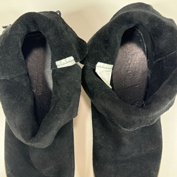 Koolaburra by Ugg Skyller Suede Tassel Ankle Boots Black 9 - Picture 9 of 10